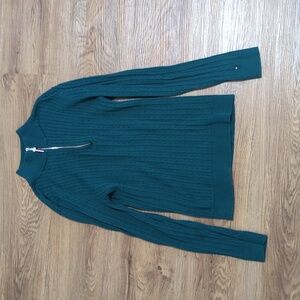 Tommy Hilfiger Green Quarter Zip - Small Small